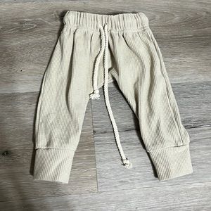 eadaie Baby Gray Ribbed Jogger Harem Sweat Pants Stretchy Cotton 0-3 3-6 3mths